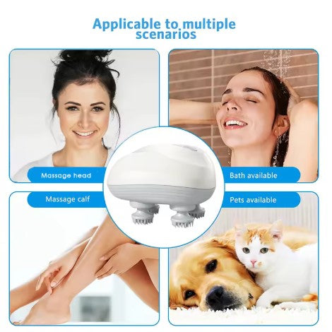 Smart Scalp Massager Head Cleaning Massager Also Suitable for Pets Electric Massage Tool Washable and Portable